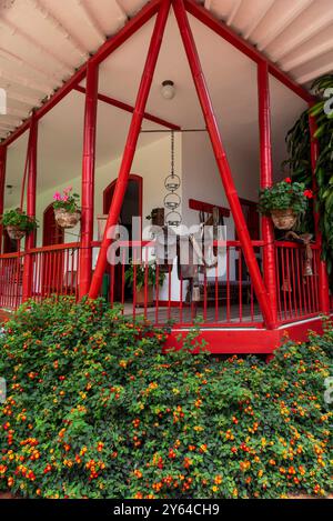 Hacienda Venecia Coffee Farm, erstaunliche ländliche Häuser in der kolumbianischen Kaffeeregion, Manizales, Caldas, Kolumbien - Stockfoto Stockfoto