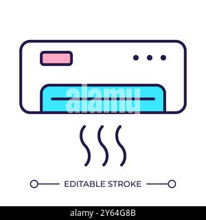 RGB-Farbsymbol der AC-Einheit Stock Vektor