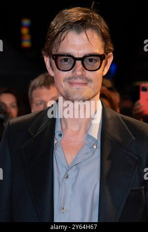 Essen, Deutschland. September 2024. Schauspieler Sam RILEY, Filmpremiere CRANKO in der Lichtburg in Essen, 23. September 2024. Quelle: dpa/Alamy Live News Stockfoto
