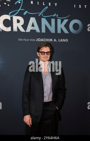 Essen, Deutschland. September 2024. Schauspieler Sam RILEY, Filmpremiere CRANKO in der Lichtburg in Essen, 23. September 2024. Quelle: dpa/Alamy Live News Stockfoto