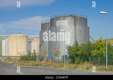 TanQuid Tanklager, Freiheit, Ruhleben, Spandau, Berlin, Deutschland Stockfoto