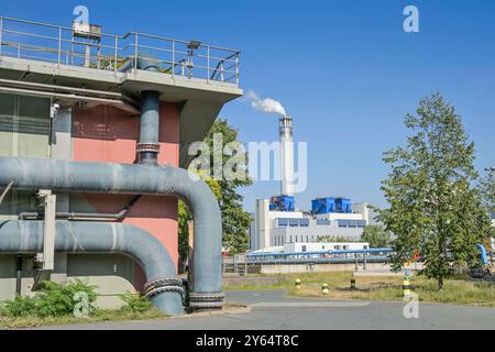 Klärwerk, Freiheit, Ruhleben, Spandau, Berlin, Deutschland *** Kläranlage, Freiheit, Ruhleben, Spandau, Berlin, Deutschland Stockfoto