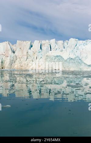 Lilliehook Gletscher Lilliehook Fjord ein Zweig der Cross Fjord, Spitzbergen-Island, Spitzbergen, Norwegen Stockfoto