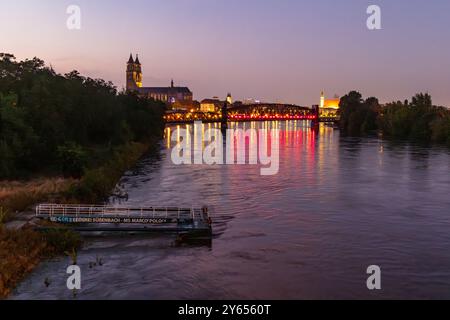 Bilder aus der Landeshauptstadt Magdeburg Sachsen Anhalt Stockfoto