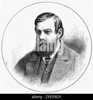 Frank Buckland, Inspektor der Lachsfischerei Ihrer Majestät Francis Trevelyan Buckland (* 17. Dezember 1826 bis 19. Dezember 1880), bekannt als Frank Buckland, war ein englischer Chirurg, Zoologe, populärer Autor und Naturhistoriker. Stockfoto