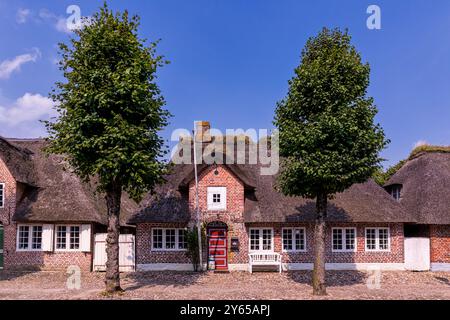 Traditionelle alte Häuser in Møgeltønder, Gemeinde Tønder, Dänemark Stockfoto