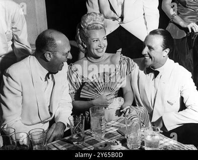 Lana Turner im Copacabana Palace Hotel Rio de Janeiro , Brasilien 1946 Stockfoto