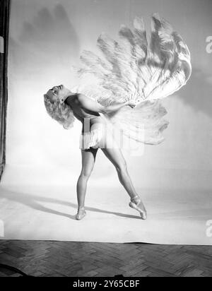 Striptease Syra Marty Oktober 1952 Stockfoto