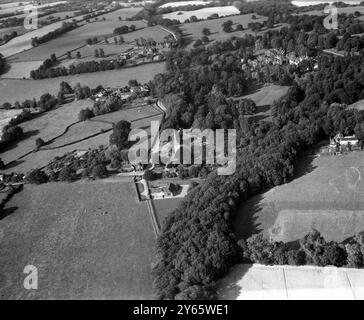 Luftaufnahme von Hever, Kent, England 15. September 1962 Stockfoto