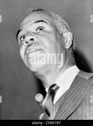 Washington, D.C. : Roy Wilkins , Exekutivdirektor des NAACP . 2. Mai 1968 Stockfoto