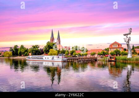Blick auf Neuruppin, Deutschland Stockfoto