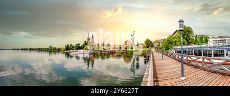 Blick auf Neuruppin, Deutschland Stockfoto