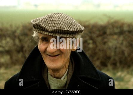 Farmer Herr Shotty Durham , Lake District , Cumbria , England . April 1979 Stockfoto