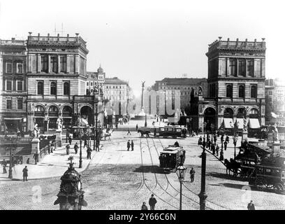 Berlin 1926. Belle Alliance Platz. Stockfoto