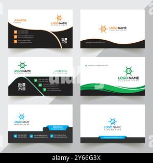 Professional Business Card Design Vorlage Stock Vektor