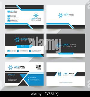 Professional Business Card Design Vorlage Stock Vektor