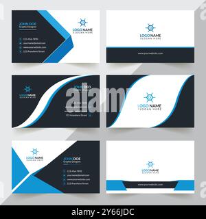 Professional Business Card Design Vorlage Stock Vektor