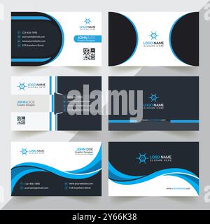Professional Business Card Design Vorlage Stock Vektor