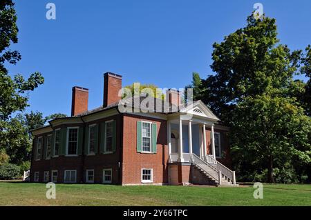 Farmington, ein Haus im Bundesstil aus dem Jahr 1816, war Teil einer Hanfplantage in Louisville, Kentucky. Stockfoto