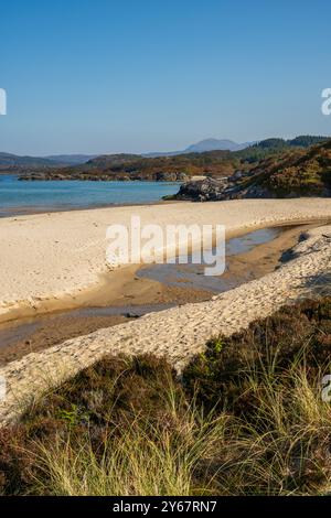 The Singing Sands, Kentra Bay, Ardnamurchan Halbinsel, Lochaber, Schottland, UK Stockfoto