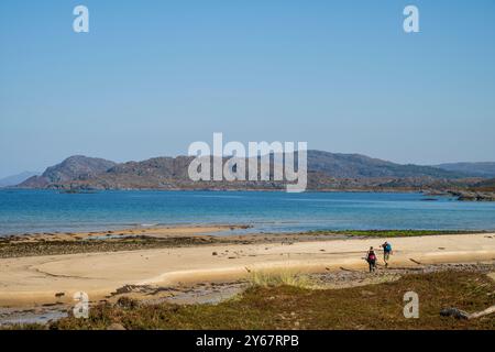 The Singing Sands, Kentra Bay, Ardnamurchan Halbinsel, Lochaber, Schottland, UK Stockfoto