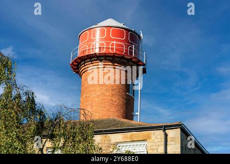 Moor Lane Mill Wasserturm, Lancaster, Stockfoto