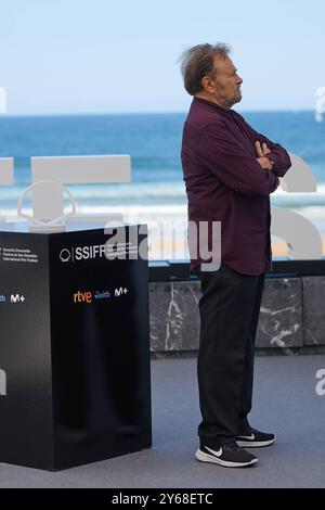 Donostia-San Sebastian, Baskenland, Spanien. September 2024. Filmfestival. SSIFF 72. Franco Nero auf der Terrasse des Kursaals beim Fotocall während der 72. Ausgabe des San Sebastián International Film Festival Zinemaldia, am 24. September 2024 in Donostia-San Sebastian. Quelle : Iñigo Alzugaray/Cordon Press Credit: CORDON PRESS/Alamy Live News Stockfoto