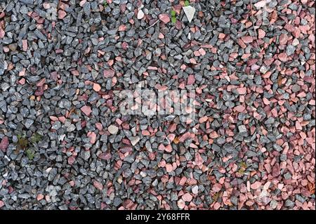 Wunderschöner Mosaikhintergrund aus Kieselsteinen. Strukturierter Hintergrund Stockfoto