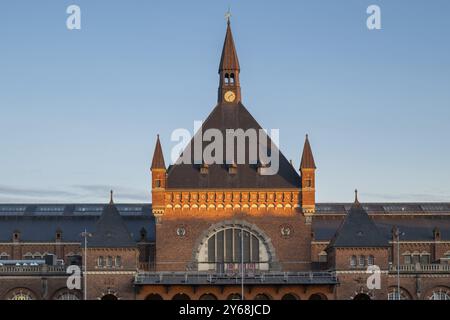 Kopenhagener Hauptbahnhof, Kobenhavns Hovedbanegard, entworfen vom Architekten Heinrich Wenck, Kopenhagen, Dänemark, Europa Stockfoto
