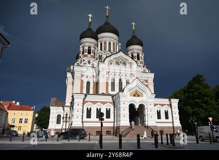 Tallinn, Estland - 24. Juli 2024: Alexander-Newski-Kathedrale in Tallinn. Stockfoto