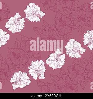 Blumen Rosen nahtloser Hintergrund Stock Vektor