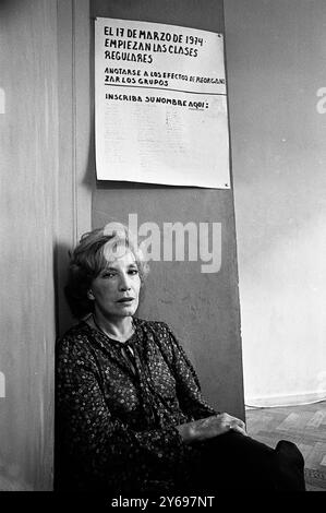 Argentinische Schauspielerin und Regisseurin Alejandra Boero, Buenos Aires, Argentinien, 18. Januar 1974. Stockfoto