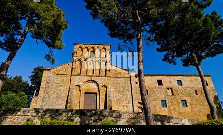 Pfarrkirche Santa Maria Assunta in Chianni, Gambassi Terme, Florenz Stockfoto