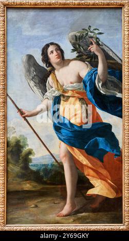 Allegorie der Tugend, Öl auf Leinwand, um 1640, Simon VOUET, Paris, 1590 - Paris, 1649, Musée du Louvre, Paris, Frankreich. Stockfoto
