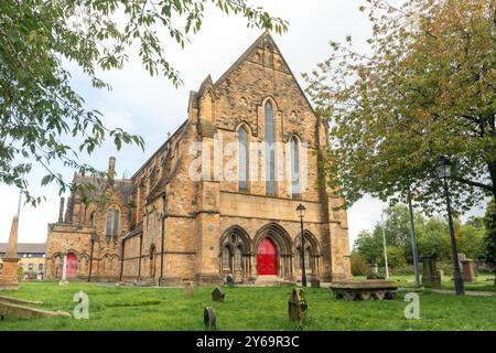 Govan alte Pfarrkirche. Der Kirchhof gilt als der älteste erhaltene Kirchhof Schottlands. Stockfoto