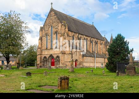Govan alte Pfarrkirche. Der Kirchhof gilt als der älteste erhaltene Kirchhof Schottlands. Stockfoto