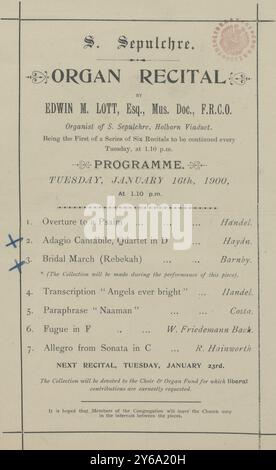 Musik 1800–1900; Musikmanuskripte; Loth, L. der Sohn Gottes, Loth, L., 1800–1900, Schmidt, Arthur Paul, Musikverlag, populäre Musik, Schreiben und Veröffentlichen, Noten, Music, United States, 19th Century, Music, United States, Manuskripte, Usa, Manuskripte Stockfoto