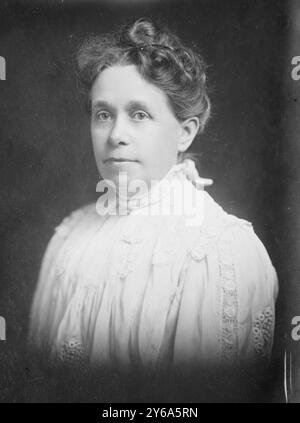 Anna Adams Gordon, Präsident Nat'l W.C.T.U., Porträtbüste, Glasnegative, 1 negativ: Glas; 5 x 7 Zoll Oder kleiner. Stockfoto