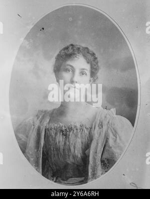 Mrs. Woodrow Wilson, Glasnegative, 1 negativ: Glas; 5 x 7 Zoll Oder kleiner. Stockfoto