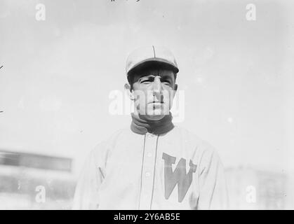 Wid Conroy, Washington, AL (Baseball), 1911, Baseball, Glasnegative, 1 negativ: Glas; 5 x 7 Zoll Oder kleiner. Stockfoto