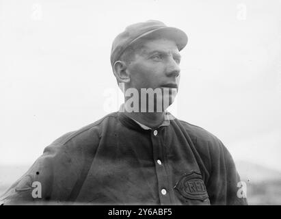 Art Fromme, Cincinnati, NL (Baseball), Foto zeigt Baseballspieler Arthur Henry Fromme (1883–1956), der von 1906 bis 1915 Pitcher in den Major Leagues war, 1911, Baseball, Glass negative, 1 negativ: Glass; 5 x 7 Zoll Oder kleiner. Stockfoto