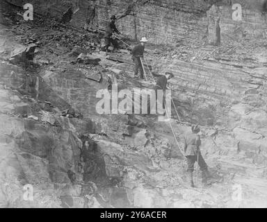 Schweizer Reiseleiter auf der Canadian Pacific Rd., zwischen ca. 1910 und ca. 1915, Glasnegative, 1 negativ: Glas; 5 x 7 Zoll Oder kleiner. Stockfoto