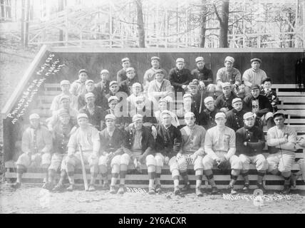 Phila Phils at Hot Springs, Ark. März 1912, März 1912, Hot Springs, Ark, Baseball, Glasnegative, 1 negativ: Glas; 5 x 7 Zoll Oder kleiner. Stockfoto