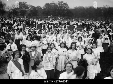 Sportliga der öffentlichen Schule - Central Park, zwischen ca. 1910 und ca. 1915, Kinder, Glas-negative, 1 negativ: Glas; 5 x 7 Zoll Oder kleiner. Stockfoto