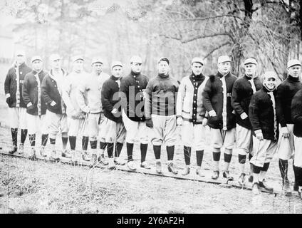 Red Sox beim Frühjahrstraining, Hot Springs, AR (Baseball), 1912., Glasnegative, 1 negativ: Glas; 5 x 7 Zoll Oder kleiner. Stockfoto