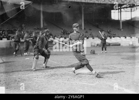 Marty Berghammer, Cincinnati NL (Baseball), 1913, Glasnegative, 1 negativ: Glas; 5 x 7 Zoll Oder kleiner. Stockfoto