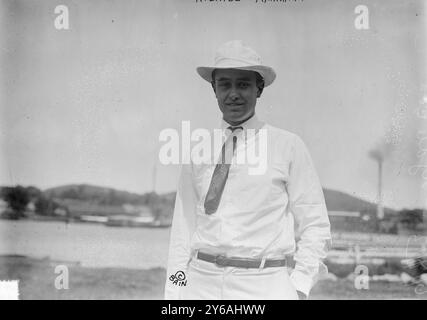 Averill, d. h. W. Averell Harriman, Foto zeigt Politiker und Geschäftsmann William Averell Harriman (1891–1986), als er Cheftrainer der Yale Varsity Crew war, 1913., 1913. Juni 8., Glass negative, 1 negative: Glass; 5 x 7 Zoll Oder kleiner. Stockfoto