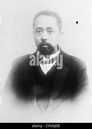 Tang Hua Long, Foto zeigt Tan Hua Long (auch Tang Hualong geschrieben), ein Beamter in der Ersten Republik China., 11. Juli 1913, Glasnegative, 1 negativ: Glas; 5 x 7 Zoll. Oder kleiner. Stockfoto