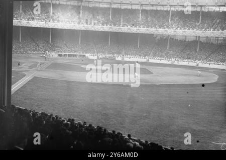 Polo Grounds, 1. Spiel der World Series, 1913, Glasnegative, 1 negativ: Glas; 5 x 7 Zoll Oder kleiner. Stockfoto