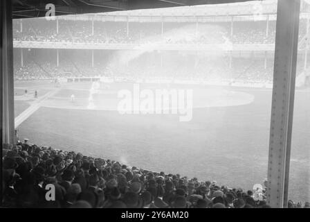 World Series 1913, 3. Spiel, Polo Grounds, NY (Baseball), 9. Oktober 1913, Glasnegative, 1 negativ: Glas; 5 x 7 Zoll Oder kleiner. Stockfoto